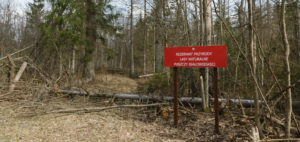 Białowieża_nature_reserve_sign